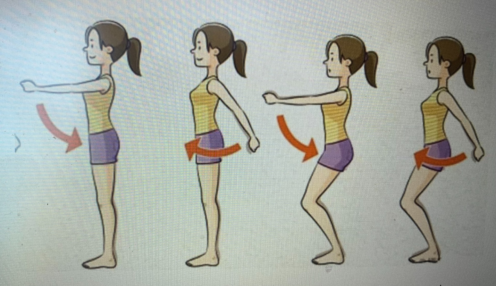 Arm swinging helps cure disease and reduce belly